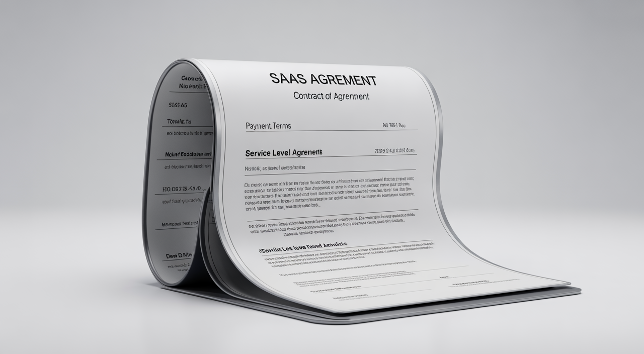 SaaS agreements lawyer reviewing cloud software contract terms