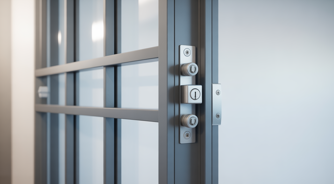 Custom steel security door installed at a modern Indian home entrance